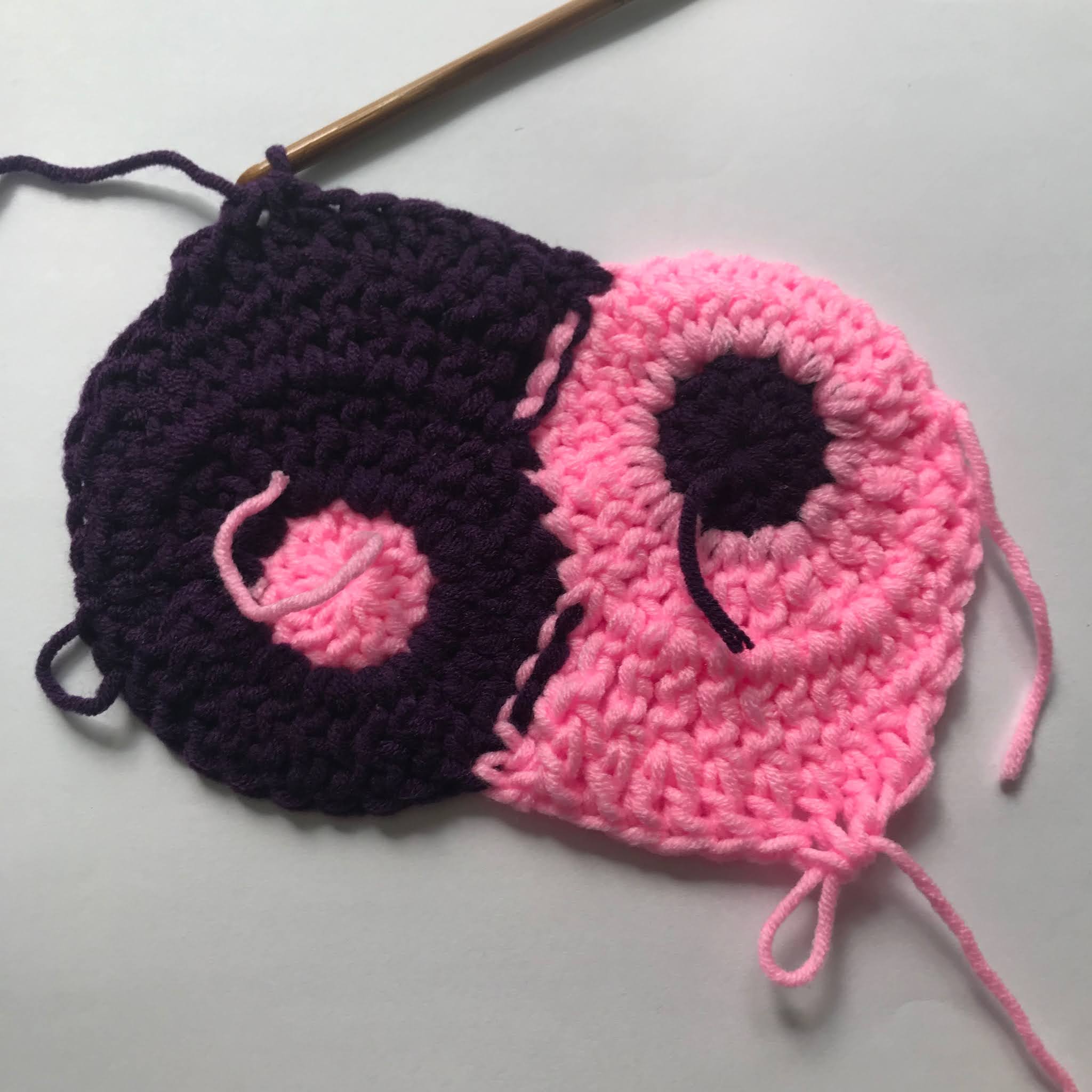 Bright Bag Yin Yang granny square!
