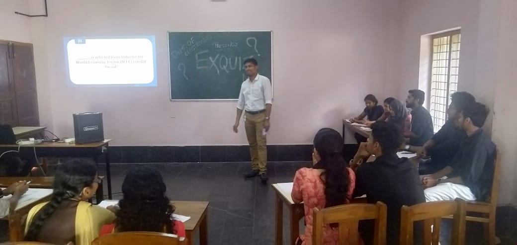 Quiz at Nirmala College Chalakudy on January 09 2020 by Mestin Quiz at Nirmala College Chalakudy on January 09 2020 by Mestin