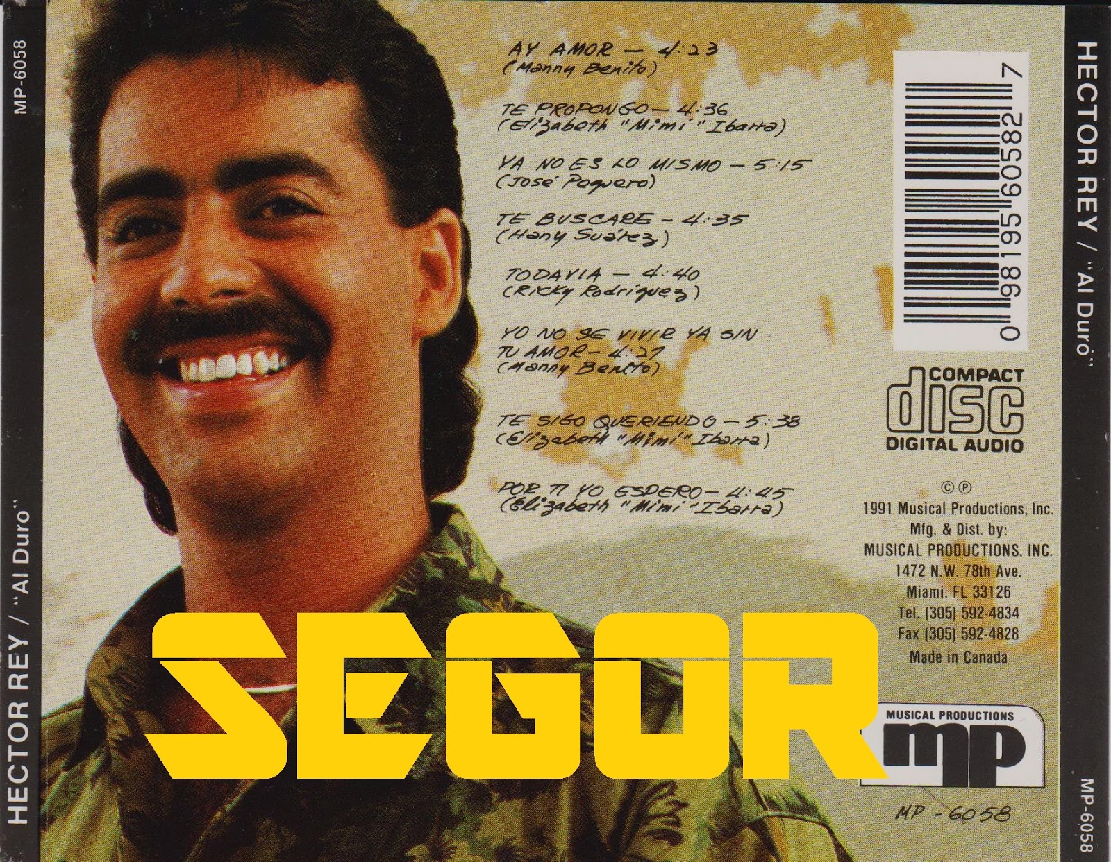 LA SALSA DEL SEGOR HECTOR REY 1990 Al Duro