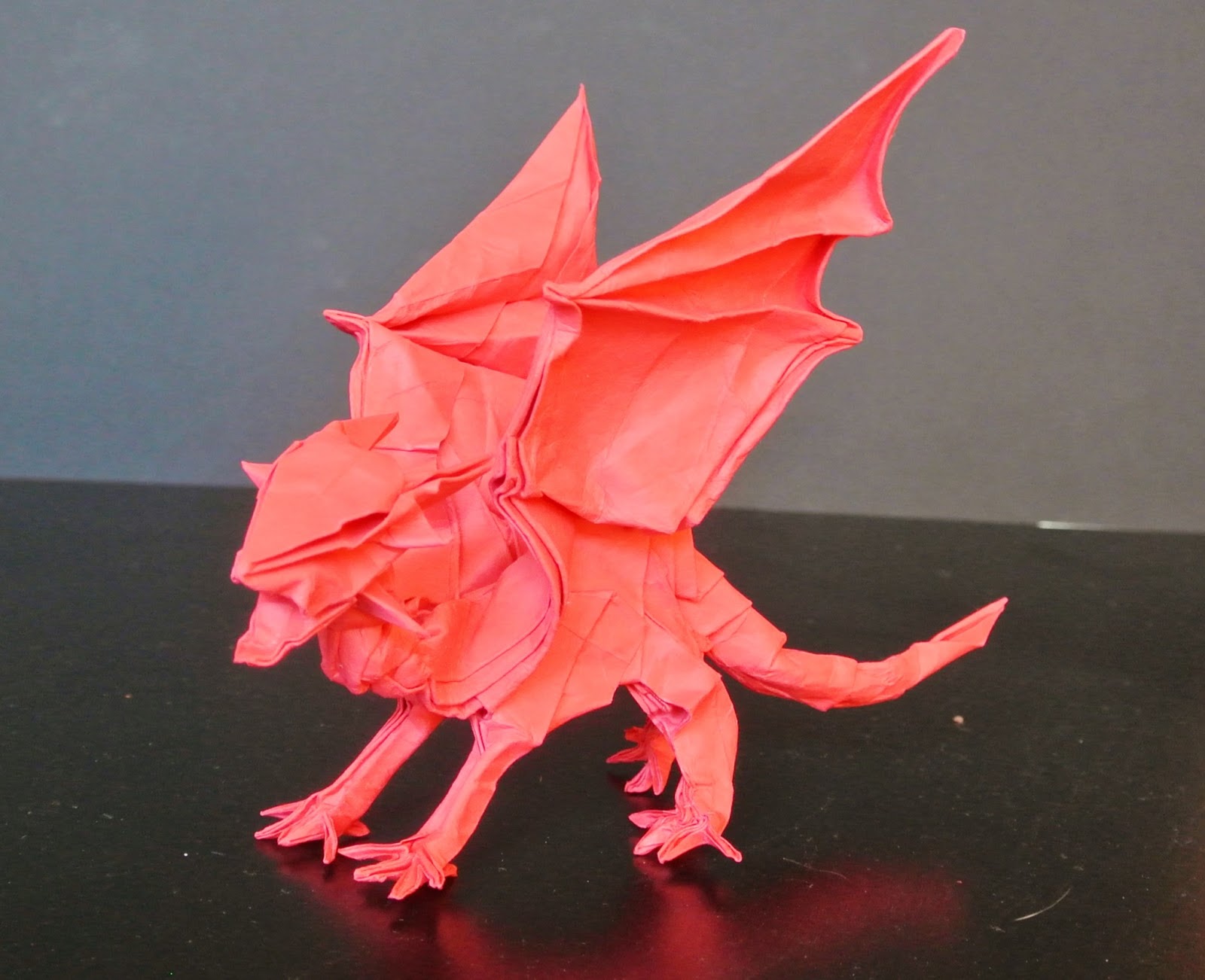 The Midnight Carver A Cardstock Origami Dragon, This has Potential!