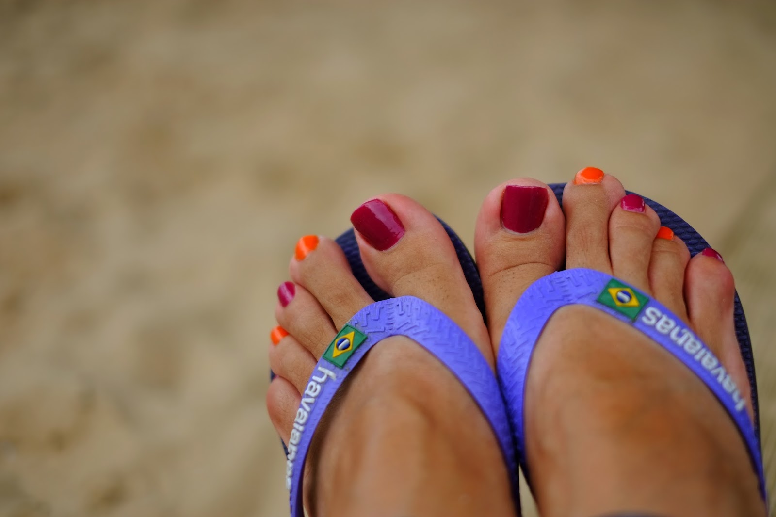 hotpinkbuttafly Redviolet, & peach toes