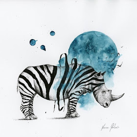 10-Rhino-Zebra-Surreal-Animals-Mostly-Ink-Drawings-www-designstack-co