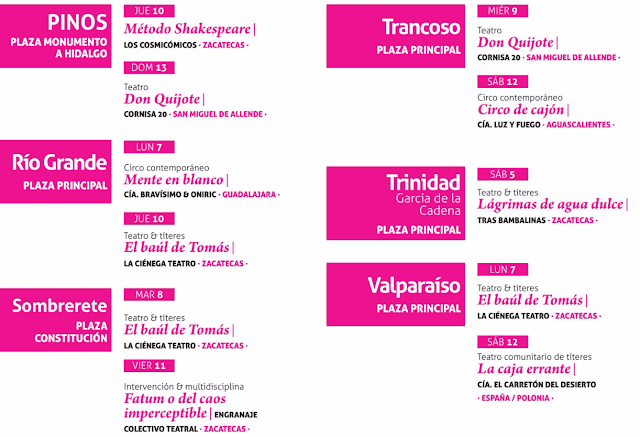 festival de teatro de calle zacatecas 2016