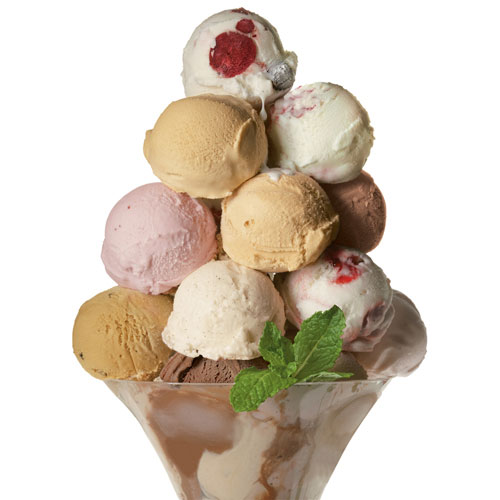 Feel Healthier BODYMIND How many calories 1 scoop of ice cream have?