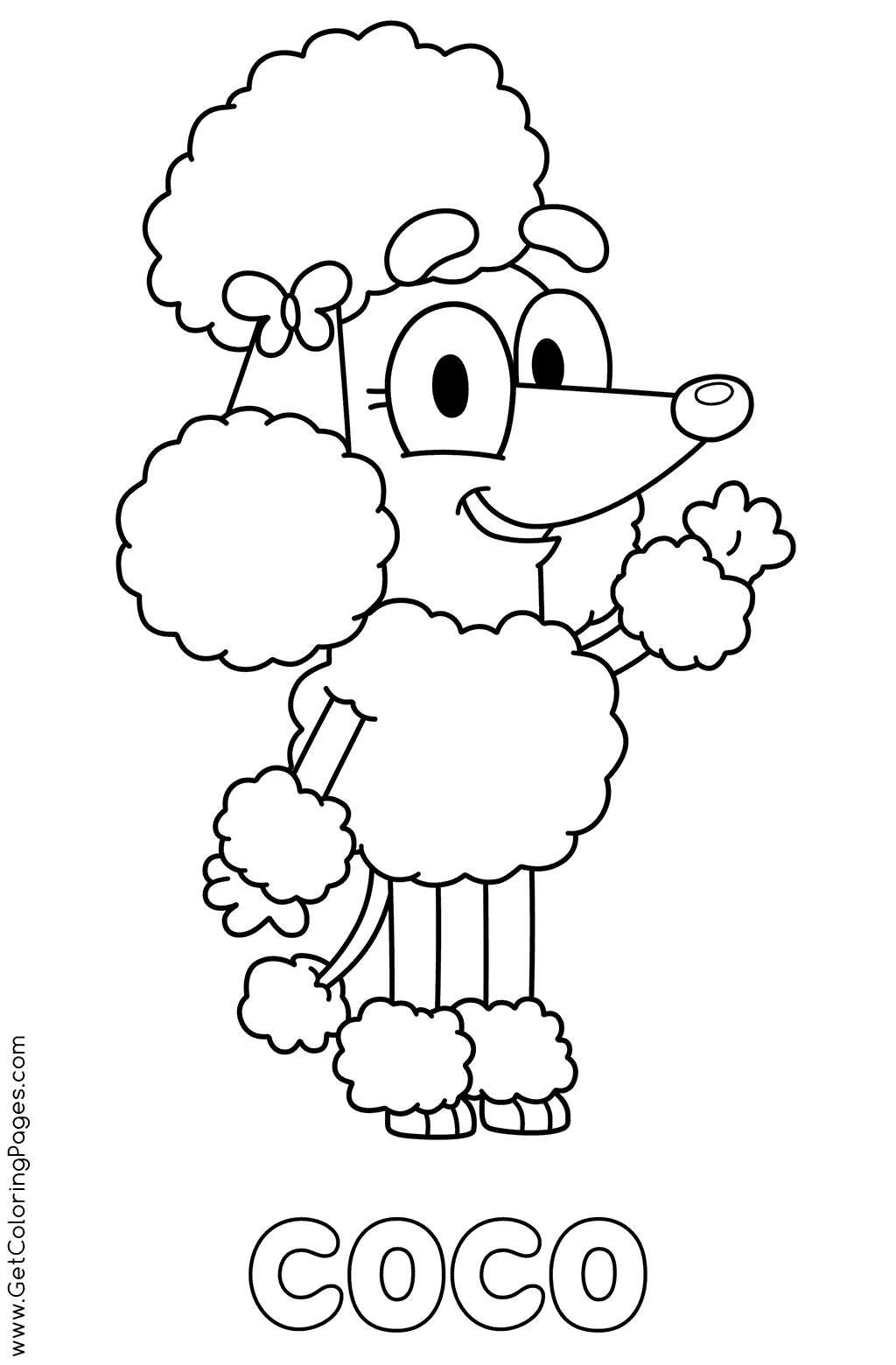 +20 Disney Junior Bluey Coloring Pages