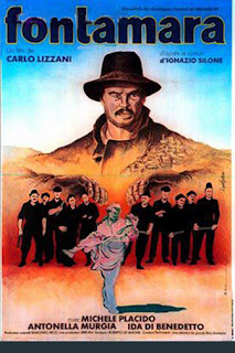 A poster advertising the film made of Silone's book, Fontamara