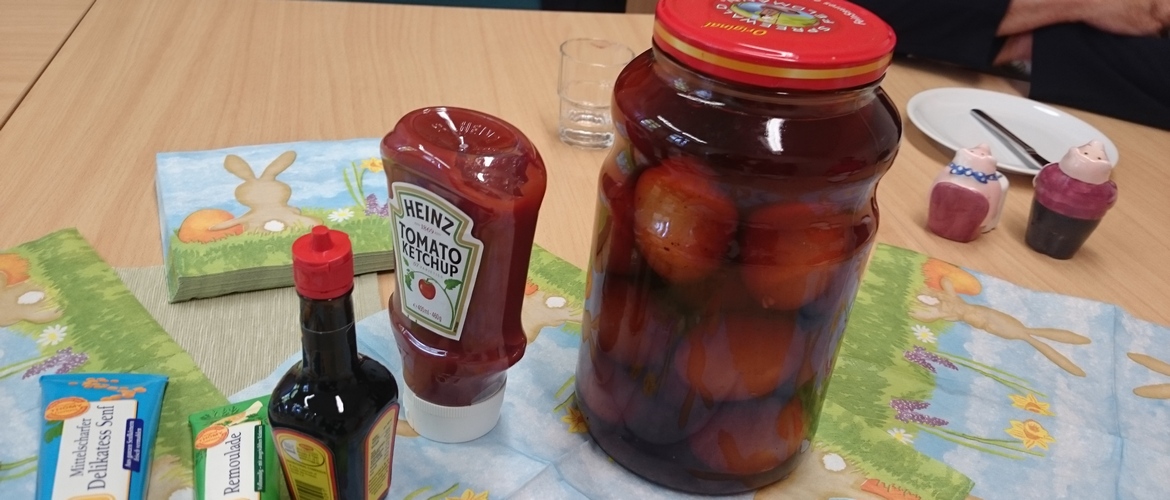 Eating SOLEIER German Pickled Eggs