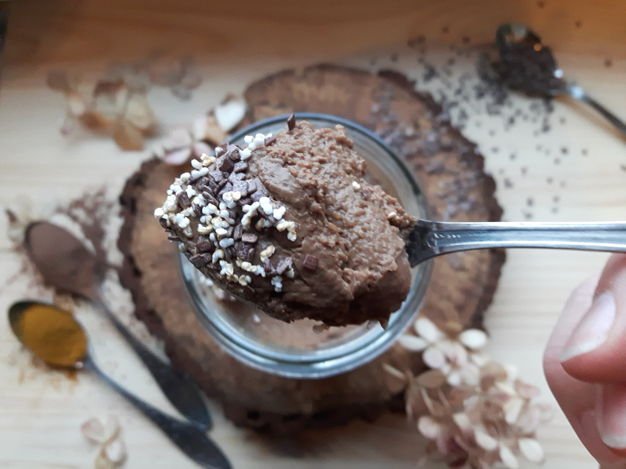 Czekoladowy pudding z kaszy manny (wegański)