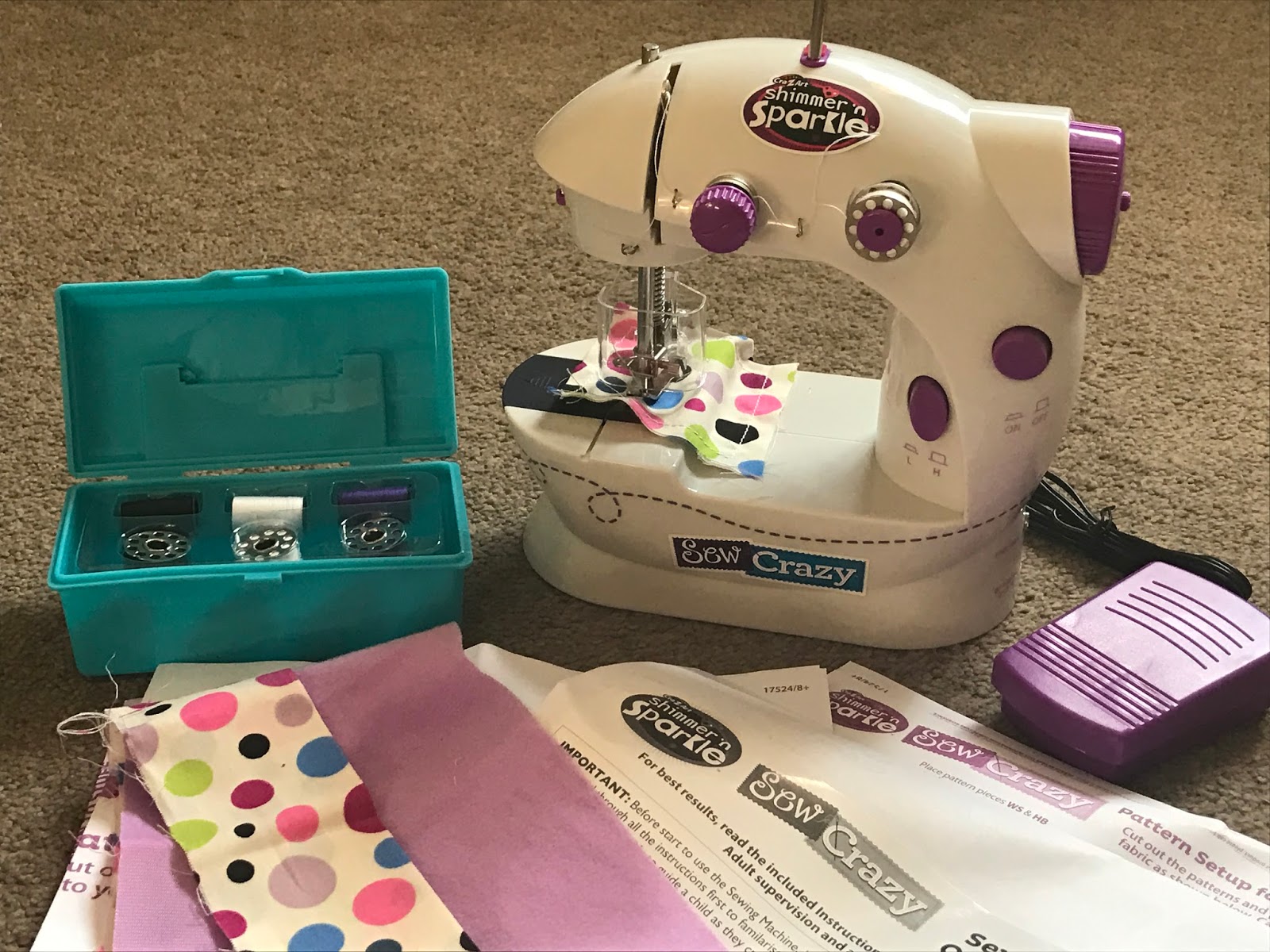 Shimmer 'n Sparkle Sew Crazy Machine The Mini Mes and Me