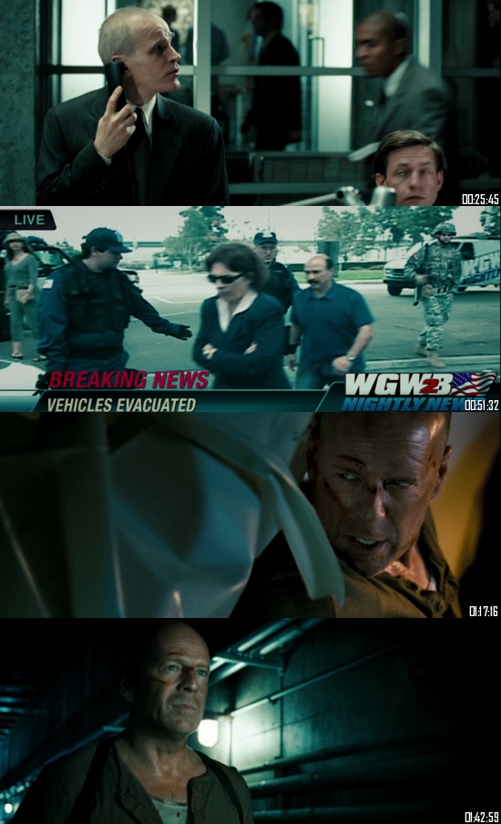 Live Free or Die Hard 2007 BRRip 720p 480p Dual Audio Hindi English Full Movie Download