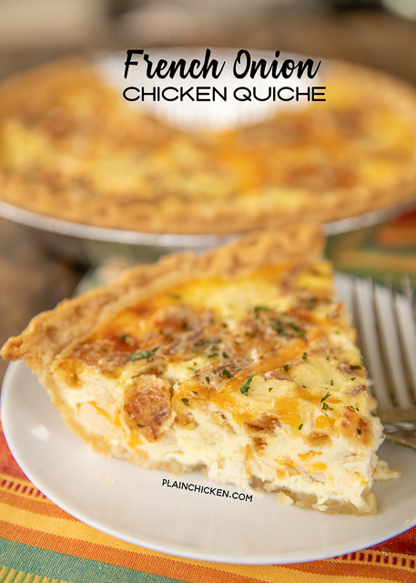 French Onion Chicken Quiche | Plain Chicken®