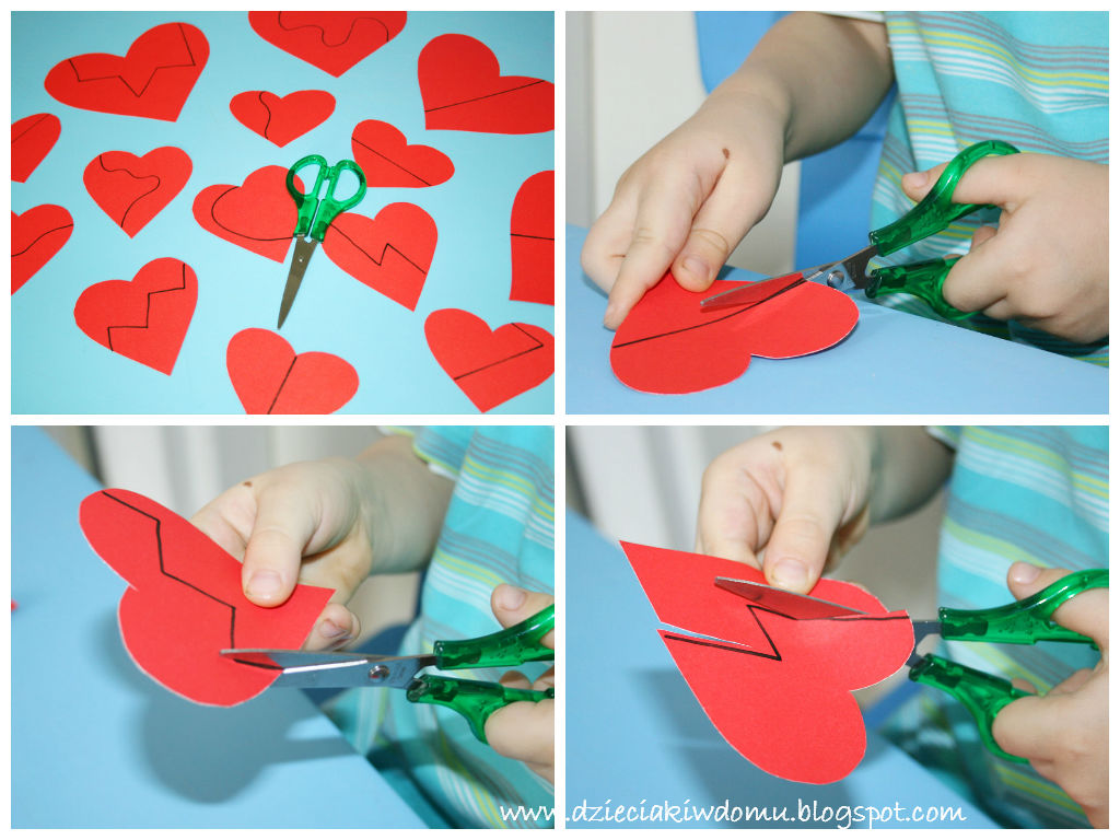 układanki dla dzieci na Walentynki, rozwój małej motoryki, wycinanie, układanie elementów od najmniejszego do największego układanki dla dzieci na Walentynki, rozwój małej motoryki, wycinanie, układanie elementów od najmniejszego do największego