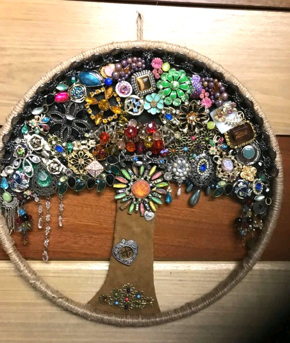 Dishfunctional Designs Vintage Costume Jewelry Tree Of Life Creative