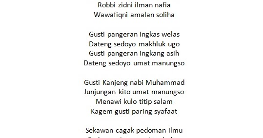Teks Syiir Pangapuran Karya Muhammad Luthfi Pati