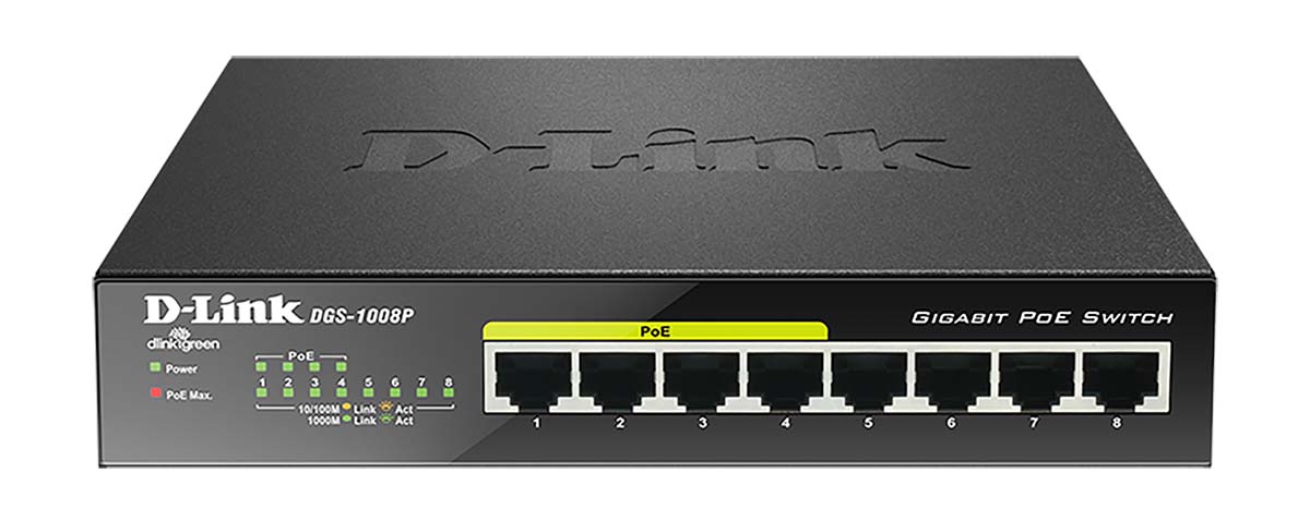 power security camera using poe switch