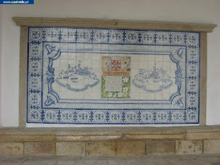 Azulejos e Placas de Pedra de Castelo de Vide, Portugal (Tiles)