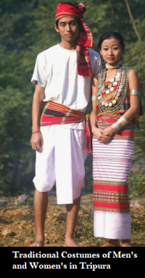 Traditional Costumes of Tripura - Mens and Womens