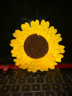 (DIY) Tutorial Membuat Bunga Matahari dari Kain Flanel