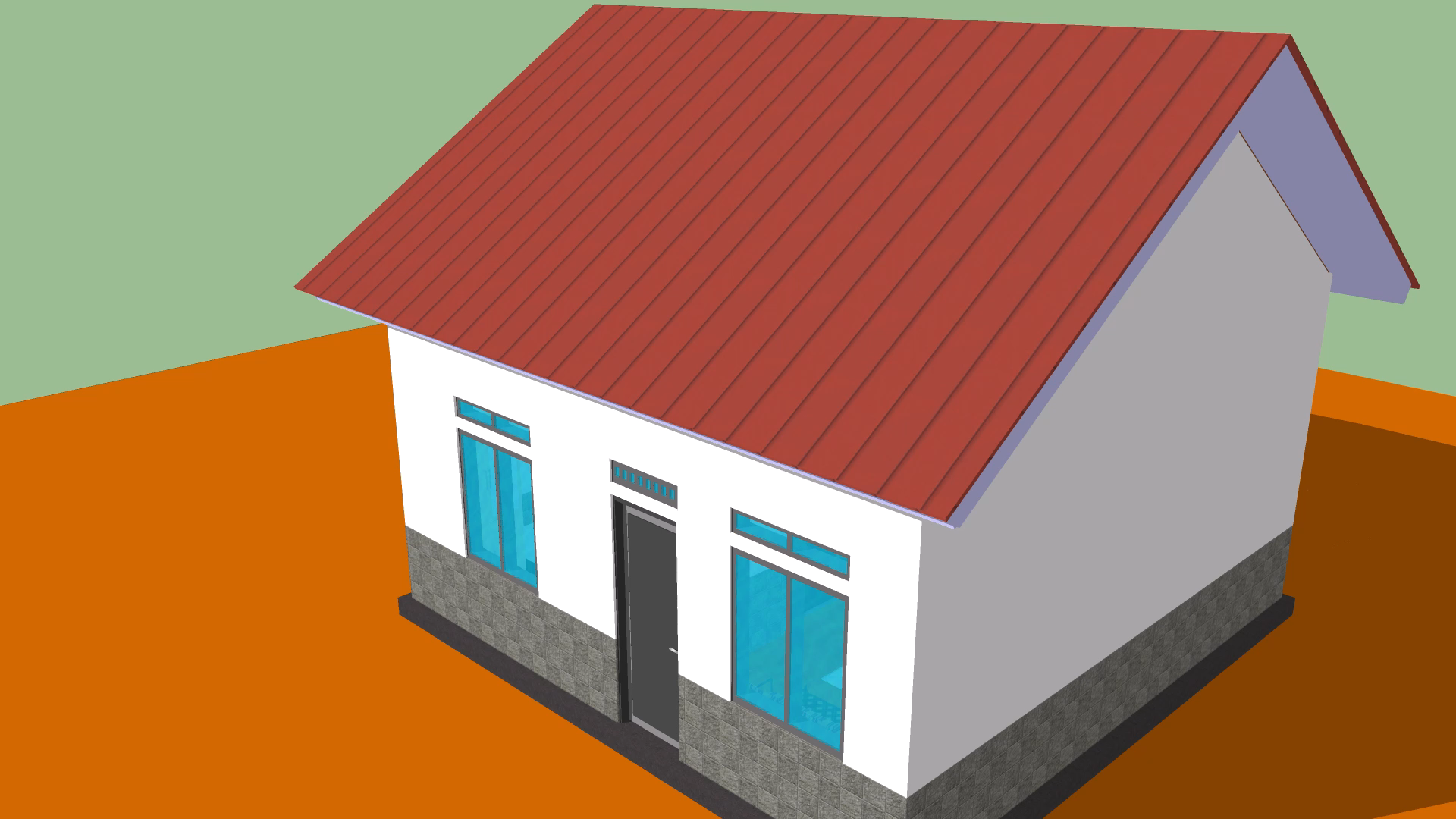 Desain Rumah Minimalis Ukuran 6 x 6 Dengan 2 Kamar - Ilmu Teknik Sipil