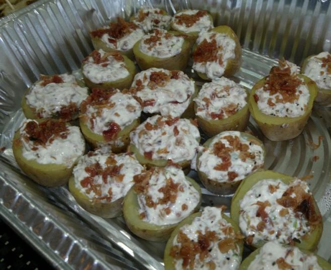 Baked Potato with Sour Cream and Bacon Bits Shan's Recipes