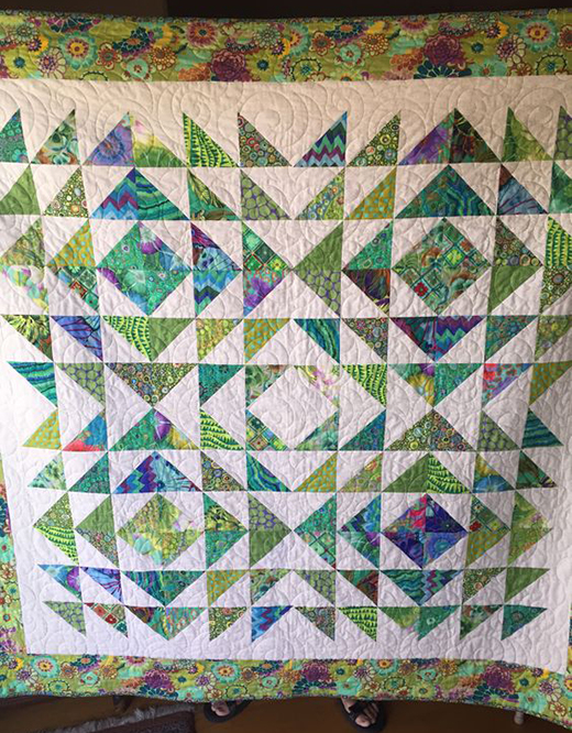 Quilting Land Tranquil Triangles Quilt