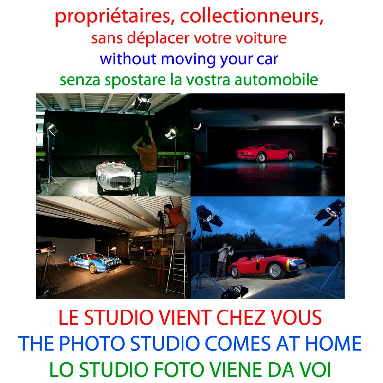photo studio d' automobiles de collection