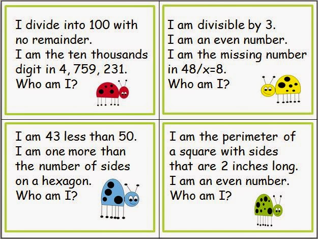 Classroom Freebies: Keep 'Em Thinking with Number Riddles!