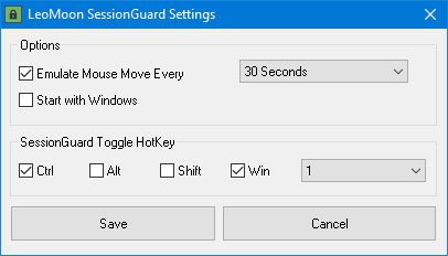 LeoMoon SessionGuard impede que o Windows hiberne ou reinicie