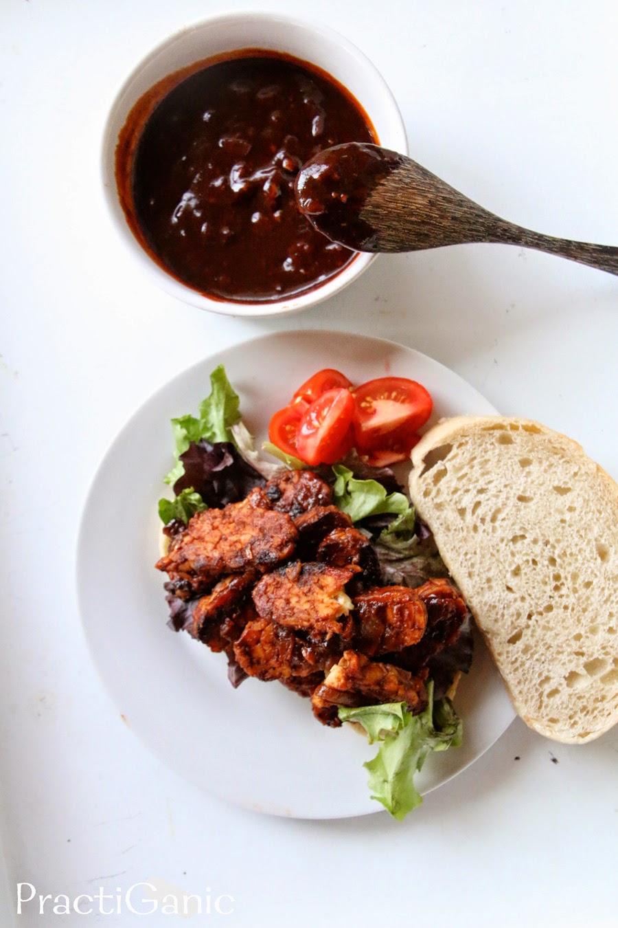 Barbecue Tempeh PractiGanic Vegetarian Recipes and Organic Living