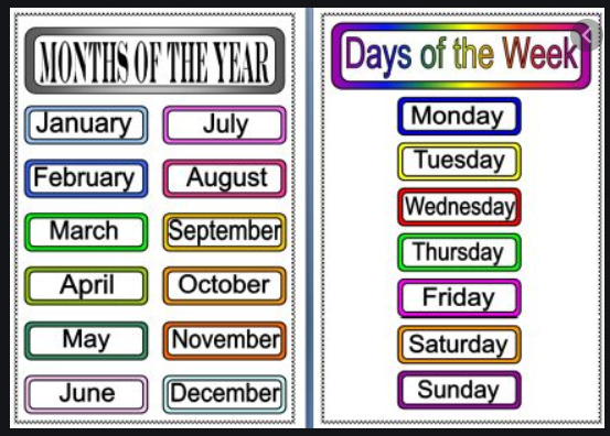 Days of the week months. Карточки с днями недели на английском. Карточки с месяцами по английскому. Карточки с названием дней недели. Дни недели на английском.
