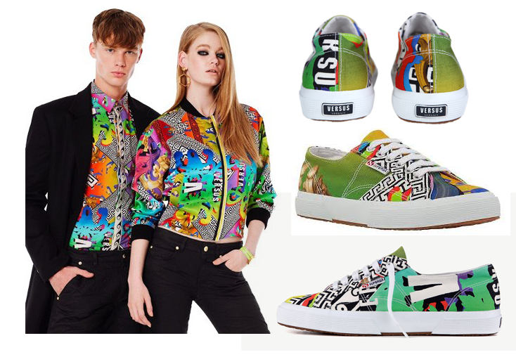 capsule collection versace for superga