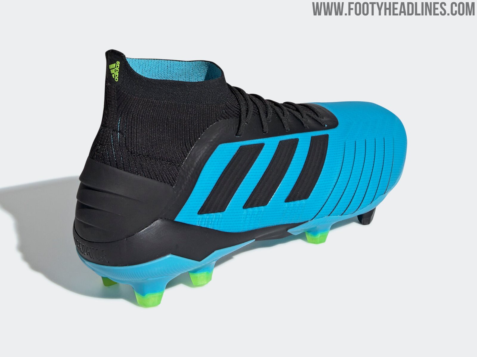 Bright Cyan Adidas Predator 19.1 'Hard Wired' Boots Released