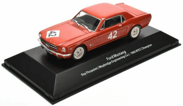 atlas btcc collection, british touring cars champions collection, ford mustang 1:43 roy pierpoint