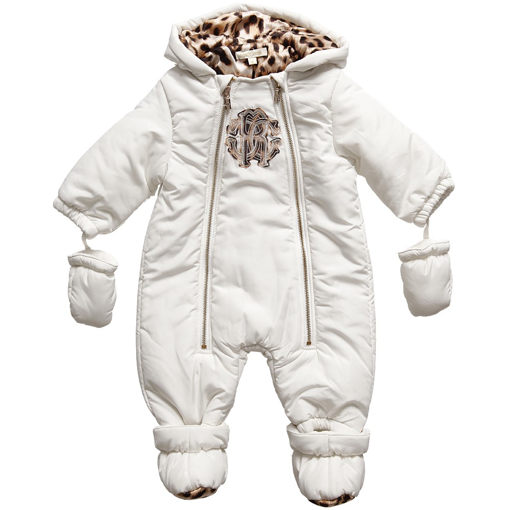Designer Baby: Roberto Cavalli Baby Leopard Print Snowsuit