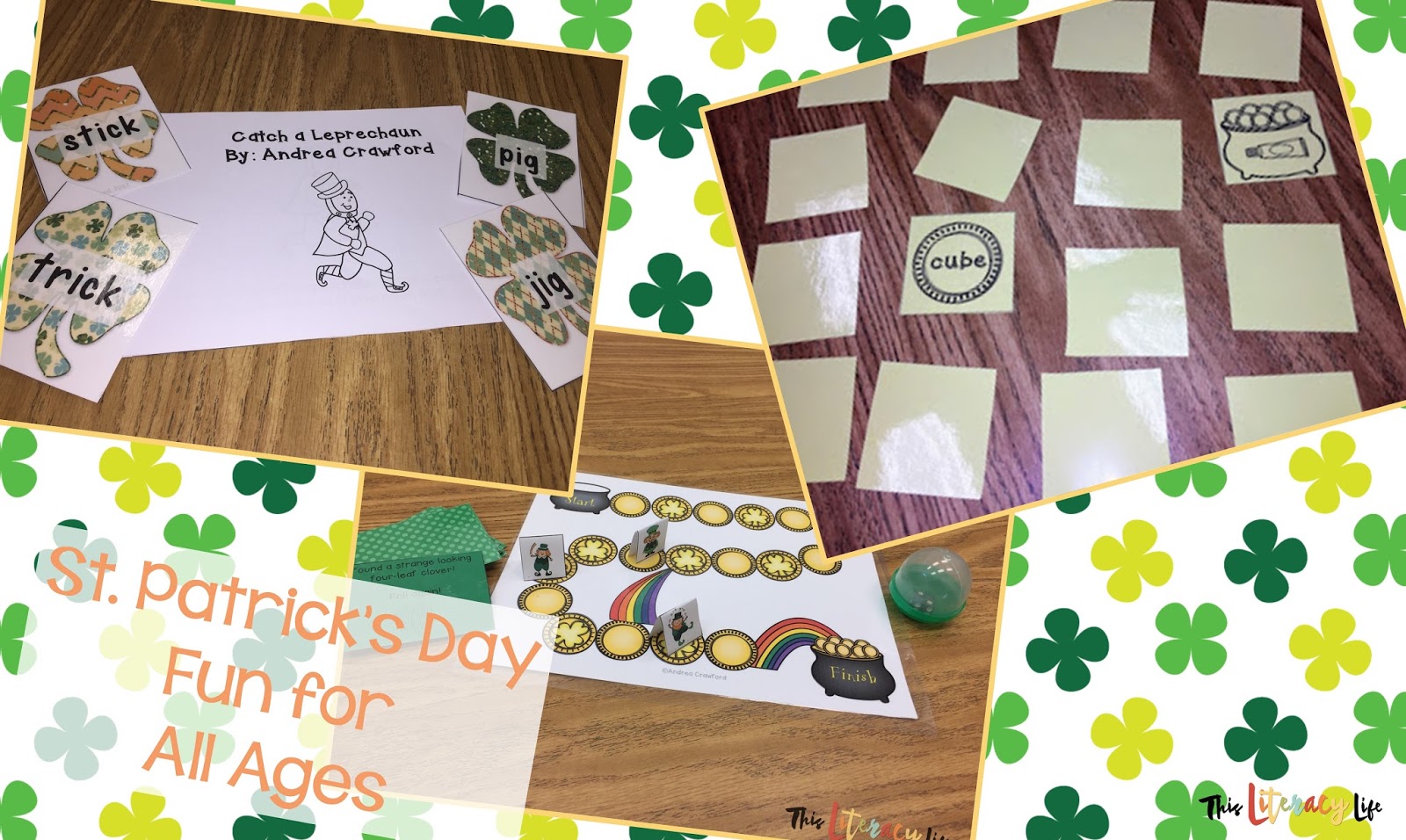 St. Patrick's Day can be fun for all ages! Use these fun and engaging literacy games, books, and activities to get your students smiling with the leprechauns!