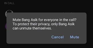 continue to mute