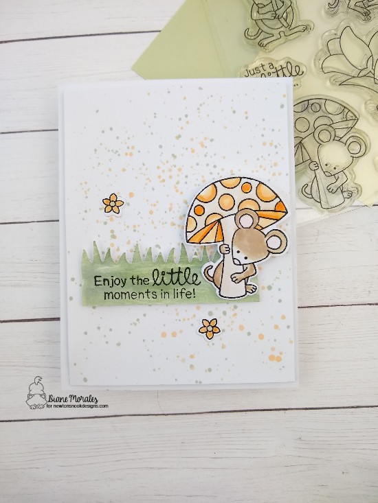 Enjoy the little moments in life by Diane features Garden Mice and Land Borders by Newton's Nook Designs; #newtonsnook
