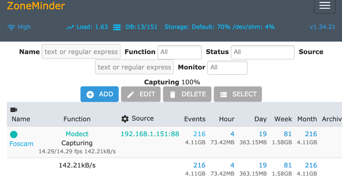 ZoneMinder RTSP Motion Detection Fast Start