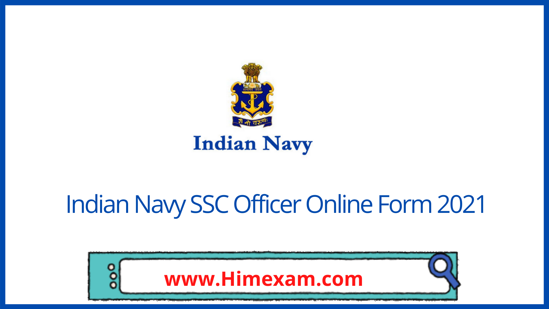 Indian Navy SSC Officer Online Form 2021