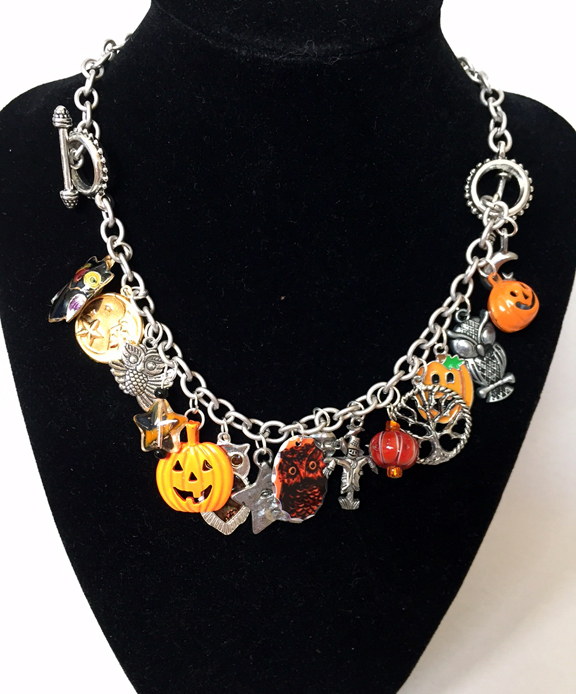 Vintage Halloween Collector Halloween Charm Bracelet Necklace Combos
