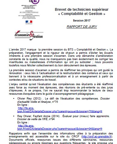 rapport de stage bts comptabilité gestion 2017