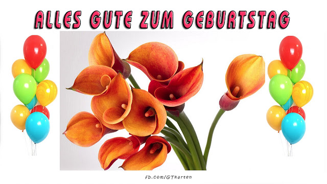 Alles Gute Zum Geburtstag, blumen bilder