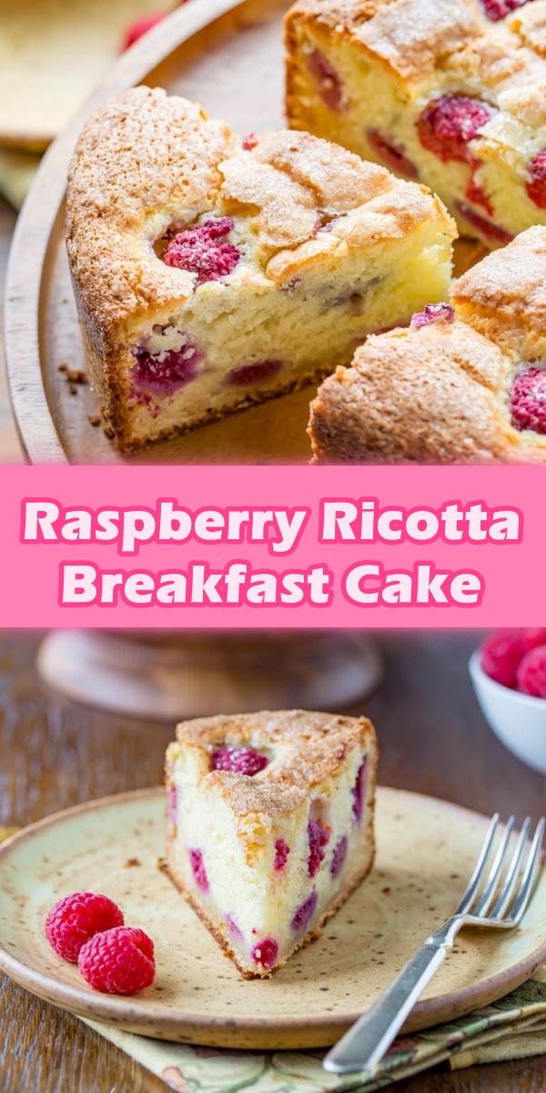 Raspberry Ricotta Breakfast Cake Yummy Yum