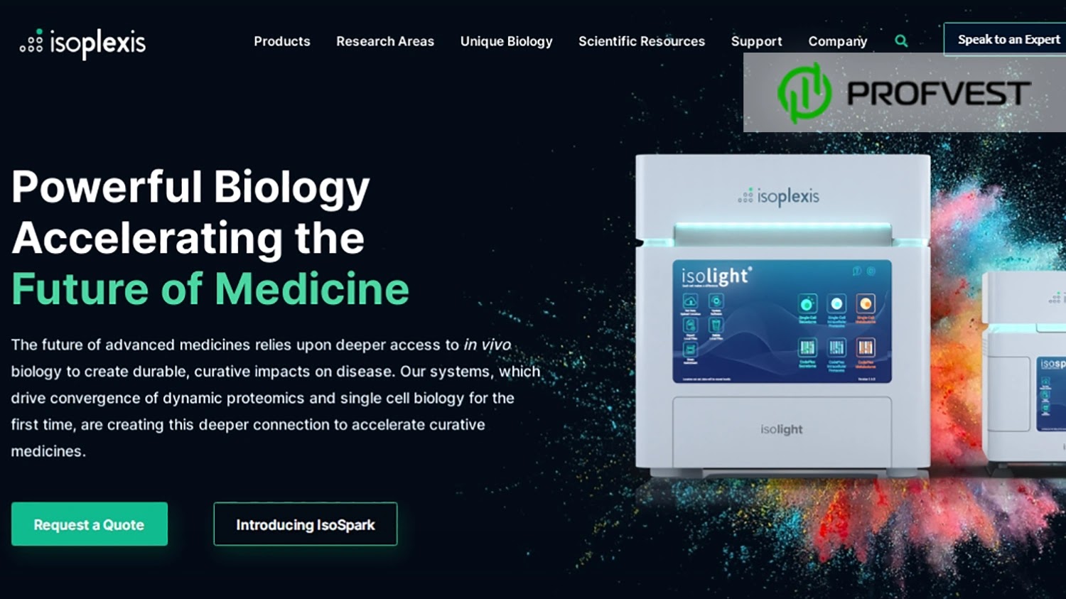 IPO IsoPlexis Corporation перспективы и возможность заработка на акциях IPO IsoPlexis Corporation перспективы и возможность заработка