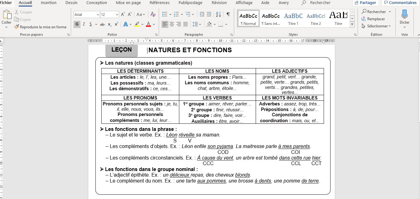La classe de Sanléane: 1, 2, 3 Parcours étude de la langue, cycle 3
