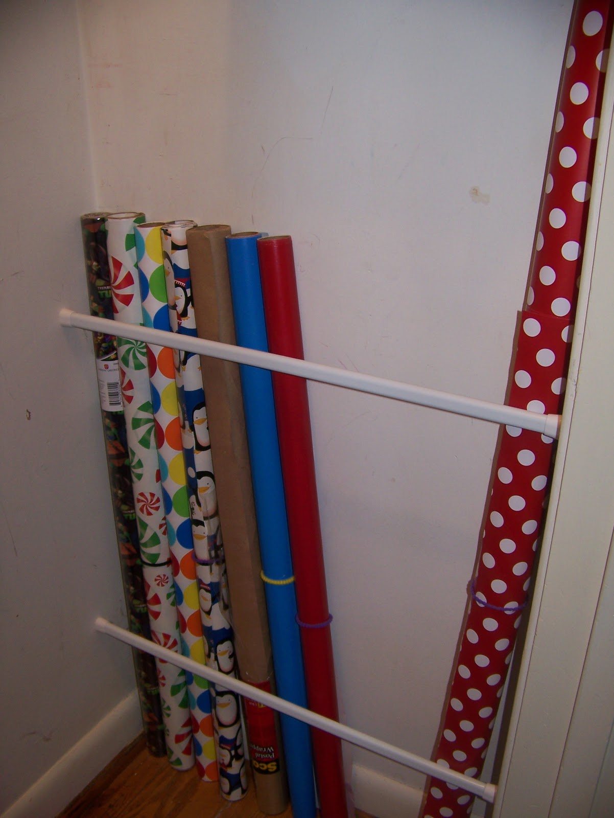 Making Cooley Stuff Closet Organization Easy Wrapping Paper Storage