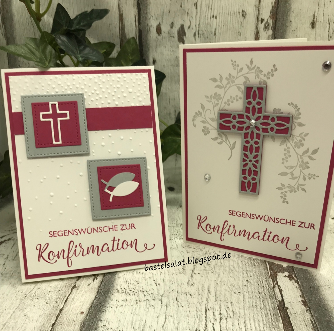 Konfirmationskarten bastelsalat