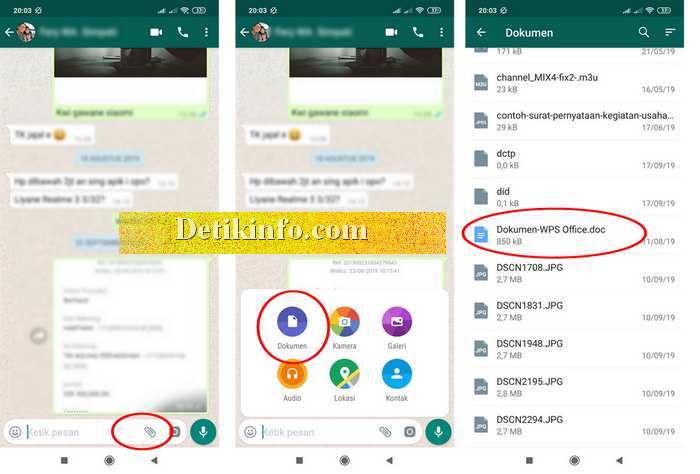 Cara Mengirim File Dokumen PDF DOC PPT via WhatsApp | Detik Info