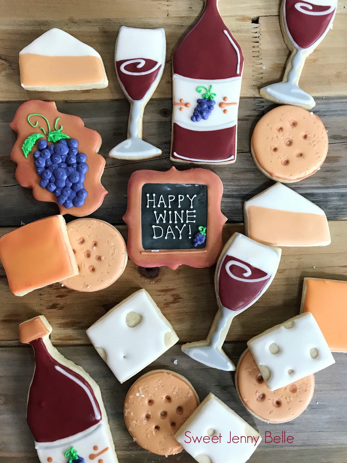 Wine & Cheese Cookies Sweet Jenny Belle easy sugar cookie