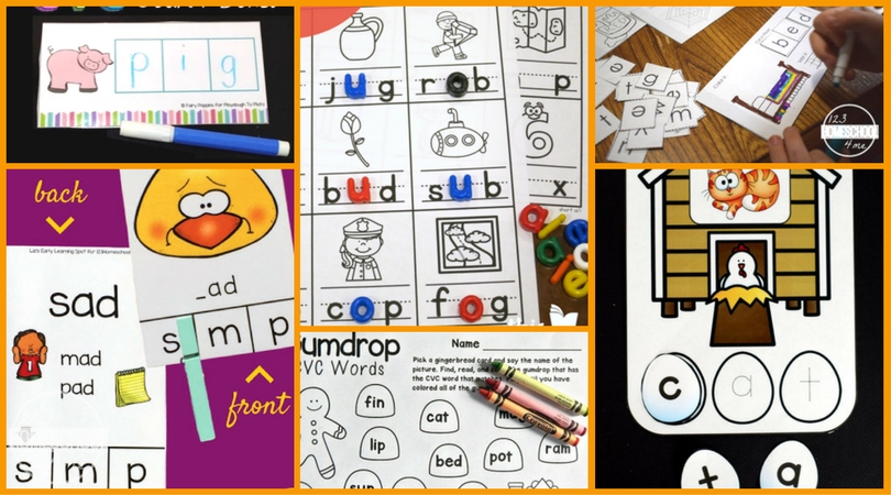 25 Free CVC Words Activities and Printables